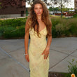 Summer Floral Print Plunge Maxi Dress